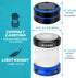 KIZEN Solar Camping Lantern - LED Lanterns for Power Outages, Camping Lights, Emergency Flashlight - Collapsible Lamp, Rechargeable W/ Solar or Pl...