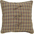 VHC Brands Wyatt Bedding Accessory, Euro Sham 26x26, Plaid Tan...