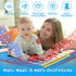 2-in-1 Musical Mat Toys for 1 2 3 4 5 Year Old, Piano Keyboard & Drum Set with 2 Drum Sticks, Early Educational Musical Learning Toys Birthday for...