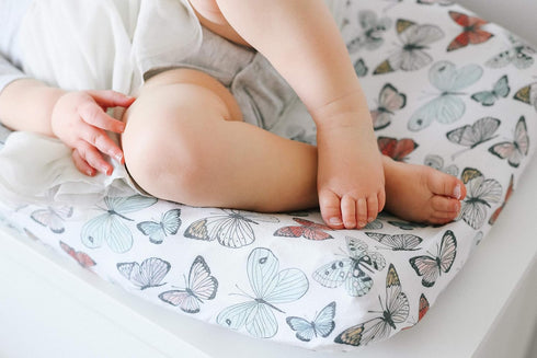 Copper Pearl Premium Knit Changing Pad Cover Soft, Stylish, and Universal Fit for All Standard Diaper Changing Pads, Trendy Design Changing Pad Co...