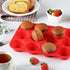 Silicone Muffin Pan, 12 Cups Non Stick Cupcake Pan, Great for Making Muffin Cakes, Bread, Tart, BPA Free and Dishwasher Safe...