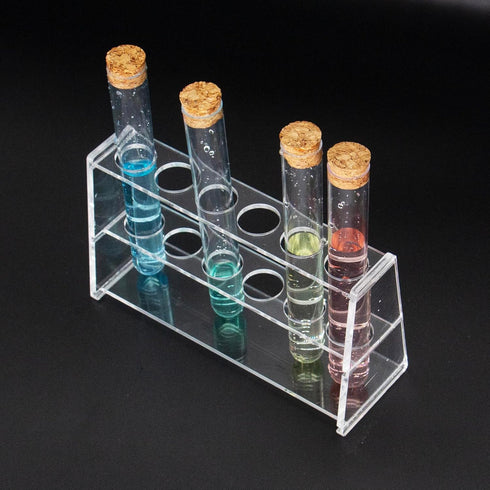 Acrylic Test Tube Holder Rack for 50ml Centrifuge Tubes Clear?Holds 21-26mm Tubes (50ml, 6 Wells)...