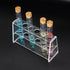 Acrylic Test Tube Holder Rack for 50ml Centrifuge Tubes Clear?Holds 21-26mm Tubes (50ml, 6 Wells)...