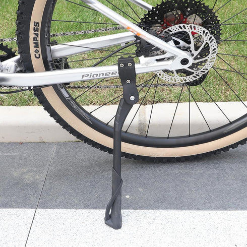 Bike Kickstand Adjustable for 26-29 Inch Aluminum Alloy Bicycle Kick Stands for Adult Bikes Black...