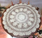 Damanni Beige Cotton Handmade Crochet Lace Tablecloth Doilies Table Overlay,Round,23 Inch,2PC...