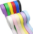 David accessories 25 Yards 1 Inch Solid Grosgrain Ribbon Roll with Silver Edges for Gift Wrapping, Crafts, Hair Bows Making, Wedding Party Decorat...