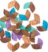 LiQunSweet 20 Pcs Transparent Resin & Walnut Wood Pendants with Gold Foil Fishtail for Jewelry Making DIY Crafts - 23x28mm...
