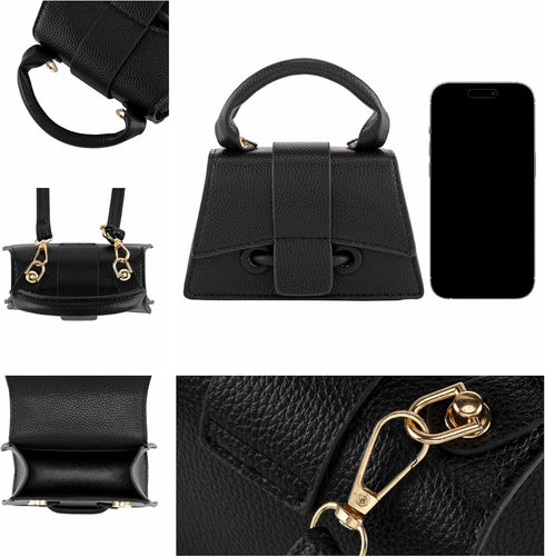 Ayliss Mini Crossbody Handbag Women Mini Purse Handbag Clutch Cute Mini Trendy Bag Top Handle PU Leather Shoulder Bag...