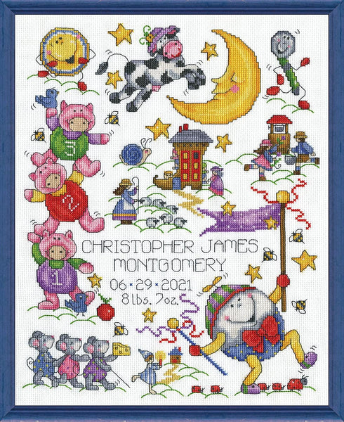 Design Works Crafts, Nursery Rhymes Counted Cross Stitch Kit...