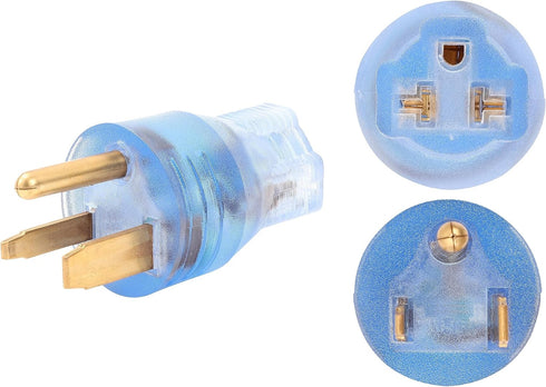 ONETAK NEMA 6-50P to 5-15R 5-20R 6-15R 6-20R Compact 240V 50 Amp 3 Prong Male Plug to 240V 15 Amp 20 Amp 3 Prong Female Receptacle Generator Welde...