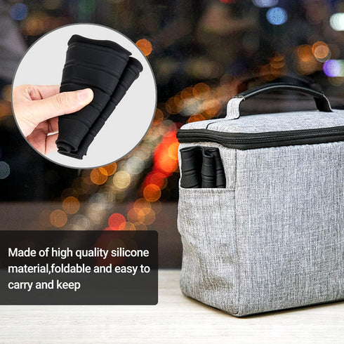 Silicone Lens Hood, Anti Reflection Lens Hood for Diameter 53-72mm Lens, Foldable Reversible Lens Shade for Canon RF 35mm EF-S 10-18 EF 50mm 28mm ...
