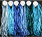 New ThreadNanny 6 Spools of 100% Pure Silk Ribbons - Blue Tones - 60 MTS x 4mm...