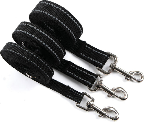 6FT Reflective Dog Leash for Large&Medium and Small Dogs, Strong and Durable Nylon Leashes for Walking and Training, Heavy Duty 6 Foot Dog Leash w...