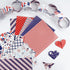 Morcheiong 45 Sheets 4th of July Pattern Paper Set A4 Size Decorative Paper Double-Sided Craft Origami Paper for Independence Day Scrapbooking Car...