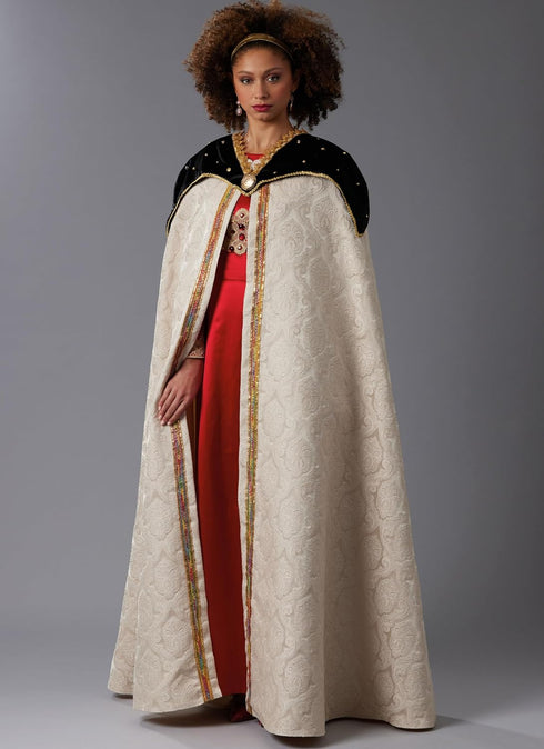 McCall's Misses' Unlined Capelet and Cape Costume Sewing Pattern Kit, Design Code M8428, Sizes XS-S-M-L-XL, Multicolor...