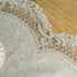 ARTABLE Lace Table Runner Rectangle Gray Cotton Linen Fabric Dresser Scarf with Exquisite Macrame Embroidery Table Runners for Kitchen Home Weddin...