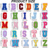 78PCS Iron-on Letter Patches A-Z Embroidered Alphabet Applique Sew-on Letter Patches with Iron-on Adhesive for Decorating Repair Hats Shirts Jeans...