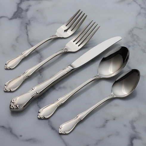 Oneida Chateau Fine Flatware Set, 18/8 Stainless, Set of 4 Salad Forks...