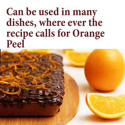 The Spice Way Orange Peel - Granules (4 oz) without any preservatives. Great for cooking, baking and tea....