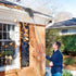 Gutter Cleaning Brush Roofing Tool with Telescopic Extendable Telescopic Pole 8.6ft Guard Cleaner Tool Easy Remove Leaves and Debris from The Grou...