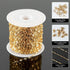 Jabogrii 32.8 Feet Gold Plated Chain Link Thin Stainless Steel Chain Spool Bulk Necklace with Lobster Clasp and Jump Rings for Jewelry Making DIY ...
