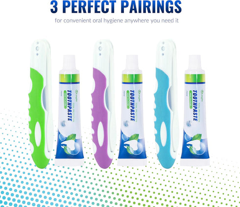 Travel Toothbrush with Toothpaste, Portable Toothbrushes Built in Cover, Travel Size For Hiking, Camping, Traveling, Folding Collapsible Travel To...