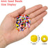 Bala&Fillic White Pearl Color 4mm Seed Beads About 1200pcs/100Grams in Bag, 6/0 Glass Craft Beads for Making Bracelet and Necklace (White Pearl)...