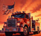 Paint by Numbers for Adults firefighter fire truck american flag(ST5) Adult Paint by Number for Wall Decor Paint by Numbers for Adults Beginner 16...