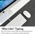 Macally Small USB C Keyboard - Plug & Play Compatible Wired Apple Keyboard for Mac mini, MacBook Pro/Air, iMac, iPad, Windows, Chromebook with USB...