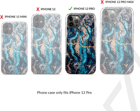 BURGA Phone Case for iPhone 12 Pro - Cute, Trendy, Aesthetic, Designer Pattern, 12pro Phone Cover, Hard Shell Protection - fits Apple iPhone 12 Pr...