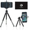 Tripod Kit - Universal Adjustable Including Tripod/Universal Phone Holder/Velvet Phone Bag/Microfiber Cleaning Cloth - Suitable for iPhone, Samsun...
