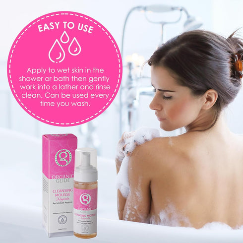 Feminine Body Wash 5 fl oz - Natural Cleansing Mousse with Unique Probiotic Support, pH Balanced, Gentle for Sensitive Skin & Intimate Areas, Refr...