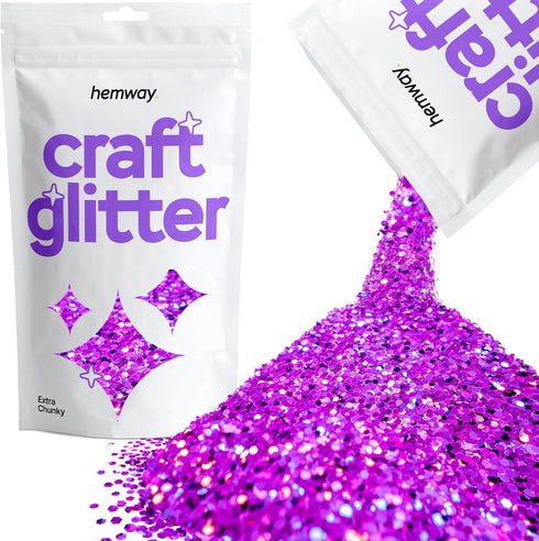 Hemway Craft Glitter 100g / 3.5oz Glitter Flakes for Arts Crafts Tumblers Resin Epoxy Scrapbook Glass Schools Paper Halloween Decorations - Extra ...
