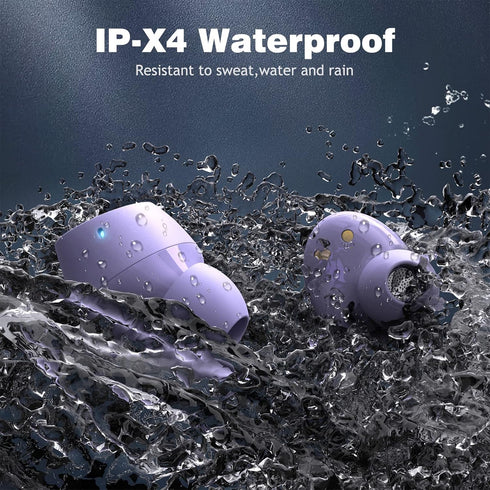 5.2 Bluetooth Headphones for Apple iPhone 15 14 Plus 13 Pro Max iPad, Small Ear Buds True Wireless Earbud Touch Control Earphone for Samsung S24 S...