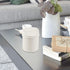 Plastic 0.7 Gallon Tiny Garbage Can, Mini Trash Can with Swing-Top Lid, White...