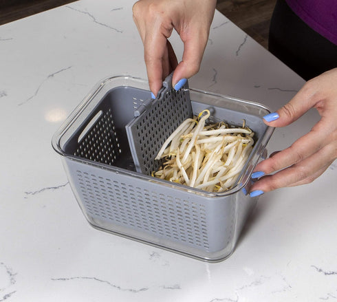 Kitchen Spaces - 1465A6-AMZ Kitchen Spaces Colander Bin, Medium, Gray...