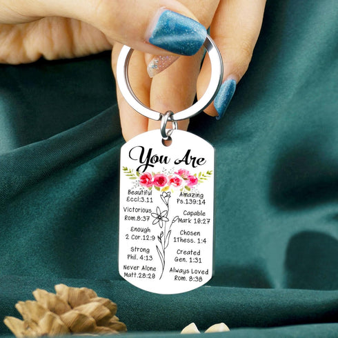 Christian Gifts for Women Teen Girl Inspirational Gifts Birthday Gifts For Women Christian Keychain Inspiration Religious Gifts Ideas For Wife Dau...