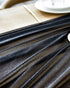 BOXAN Gorgeous Black Silky Sheer Table Runner 30x120 Inch for Romantic Wedding Decor, Chic Bridal & Baby Shower, Christmas Party Birthday Decorati...