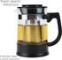 Glass Teapot Tea Kettle with Removable Infuser and Heat Resistance Base for Making and Serving Blooming Tea, Loose Leaf Tea - Capacity is 950ml/32...