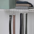 ClosetMaid Hanging Rack for Ties, Belts, Scarves, Jewelry, 10 Hooks, Attaches to Wire Shelving or Wall Mount, Durable Steel, White...