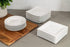 10 Strawberry Street Ceramic Simply White 6" Coupe Square Appetizer Plate, Set of 6...