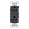 Legrand radiant 885TRGCC12 15 Amp Tamper Resistant Decorator Duplex Outlet, Side Wire or Push Wire, Graphite (1 Count)......