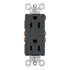 Legrand radiant 885TRGCC12 15 Amp Tamper Resistant Decorator Duplex Outlet, Side Wire or Push Wire, Graphite (1 Count)......