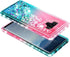 Case for Samsung Galaxy Note 9 with Screen Protector (Maximum Coverage, Flexible TPU Film), Ring Holder/Wrist Strap, Sparkle Glitter Flowing Liqui...