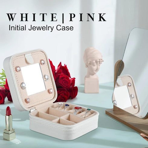 Jewelry Organizer Box, Jewelry Organizer Travel Jewelry Case | Ring Organizer Necklace Organizer Earring Organizer Box | Jewelry Travel Organizer ...