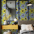 5445 Floral Peel and Stick Wallpaper 17.7" x 9.8ft Daisy Flower Contact Paper Self Adhesive Removable Furniture Vinyl Decorative Film for Home Dec...