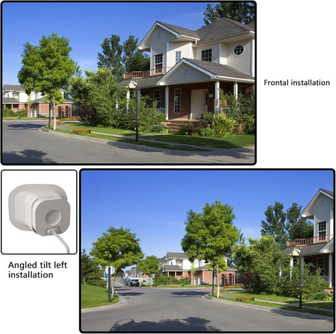 (Pack of 2 Angled Window Mount Bracket for Blink Mini, 20 Degrees Tilt (Up/Down/Left/Right), Get Tilt Viewing Angle (Not Compatible with Blink Min...