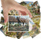 Large Stickers 24 pcs (2.5"x3.5" Each) Beautiful Villages and Cottage Landscape Paintings Vintage Postcards Antique Botannical Book Illustration P...