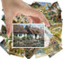 Large Stickers 24 pcs (2.5"x3.5" Each) Beautiful Villages and Cottage Landscape Paintings Vintage Postcards Antique Botannical Book Illustration P...