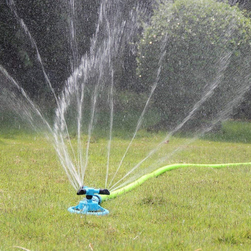 Lawn Sprinkler Automatic Garden Water Sprinklers Lawn Irrigation System Large Area Coverage Rotation 360 Degree...